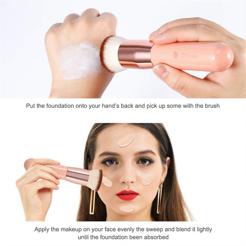 Foundation Brush Flat Top Kabuki Makeup Brush - Image 3